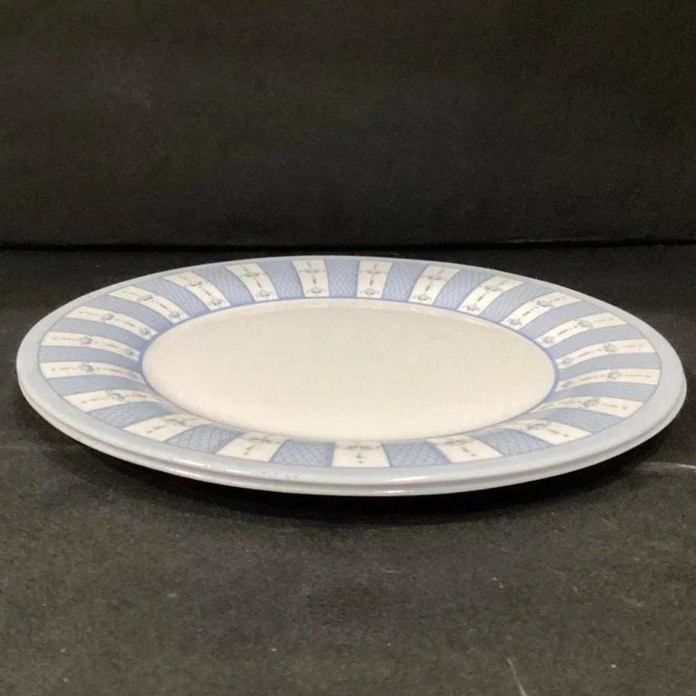 Martha Stewart Everyday Garden Trellis Dinner Plates, Set‎ of 2, White Stoneware